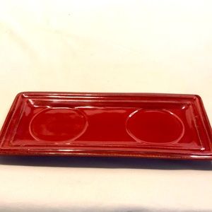 Chris Madden Corvella Red candle tray